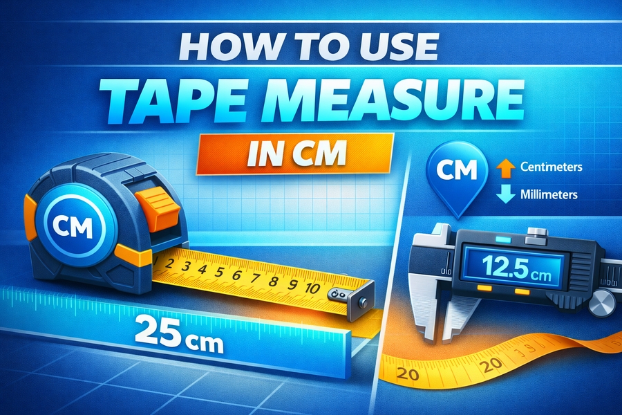how to use tape measure in cm