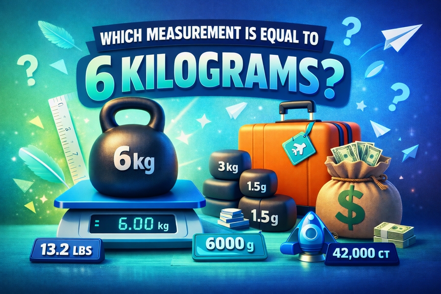 which measurement is equal to 6 kilograms